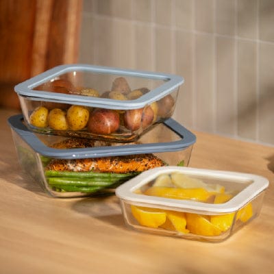 Square Glass Food Storage 6-Piece Set - Image 7